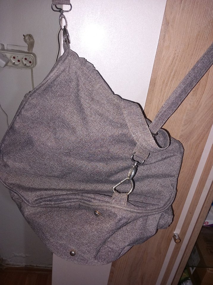 Gri Desenli Bebek Çantası - Görsel 5