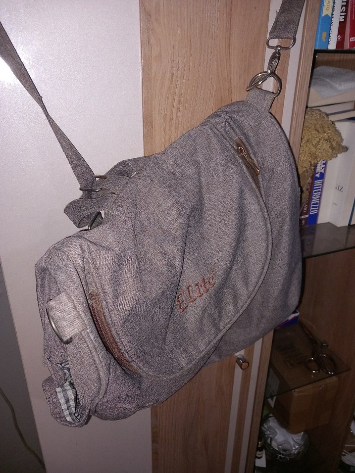 Gri Desenli Bebek Çantası - Görsel 3