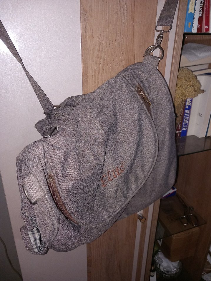 Gri Desenli Bebek Çantası - Görsel 4