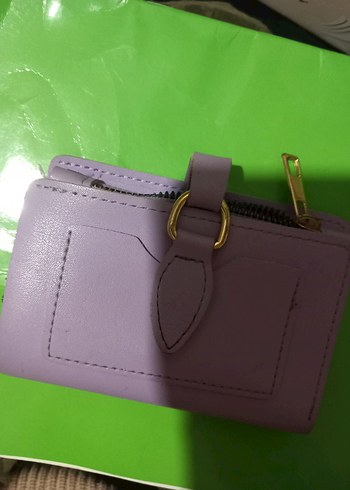 Fermuarlı Mor Deri Kadın Cüzdan - Görsel 2