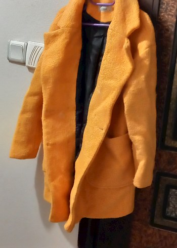 Sarı Midi Kadın Kaban - Görsel 5