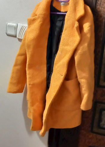 Sarı Midi Kadın Kaban - Görsel 2