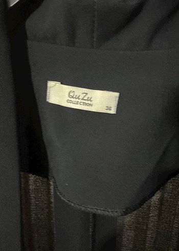 Siyah Mini Kadın Blazer Ceket - Görsel 2