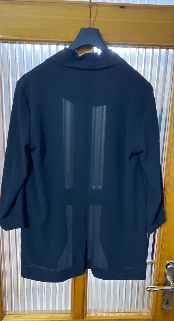 Siyah Mini Kadın Blazer Ceket - Görsel 4