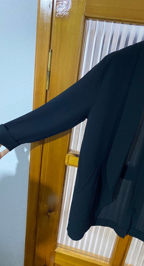 Siyah Mini Kadın Blazer Ceket - Görsel 3