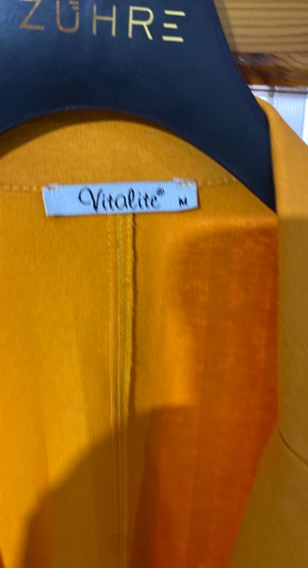 Sarı Düğmeli Midi Kadın Yelek - Görsel 3