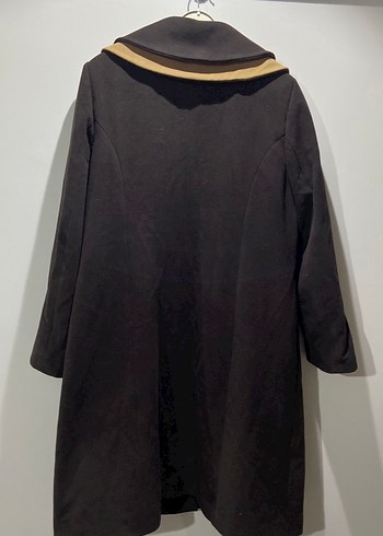 Acı kahve  Camel Detaylı Kadın Kaban - Görsel 2