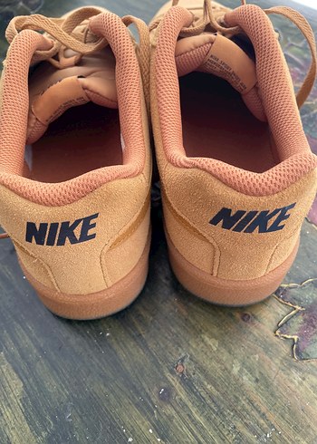 Nike Bej Süet Kadın Spor Ayakkabı Wedge Topuklu