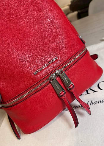 Beden Orijinal Michael Kors Rhea Kırmızı Sırt Çantası