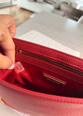  Beden bordo Renk Orijinal Tory Burch Britten Çanta