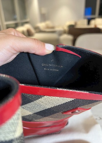 38 Beden kırmızı Renk Orijinal Burberry Yağmur Botu