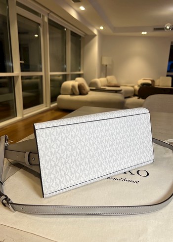  Beden beyaz Renk Orijinal Michael Kors Avril Gri Çanta