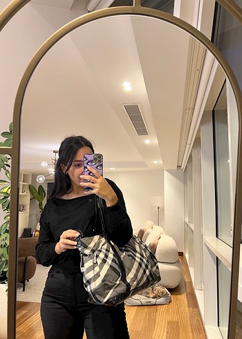 Beden Orijinal Burberry Ekoseli Çanta