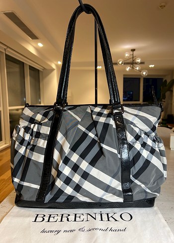 Orijinal Burberry Ekoseli Çanta