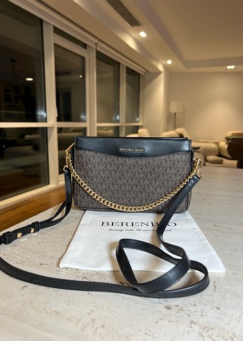 Orijinal Michael Kors Kahve Siyah Zincirli Çanta