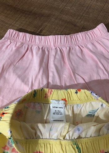 Kız Çocuk Renkli Pamuk Şort Seti - Görsel 3