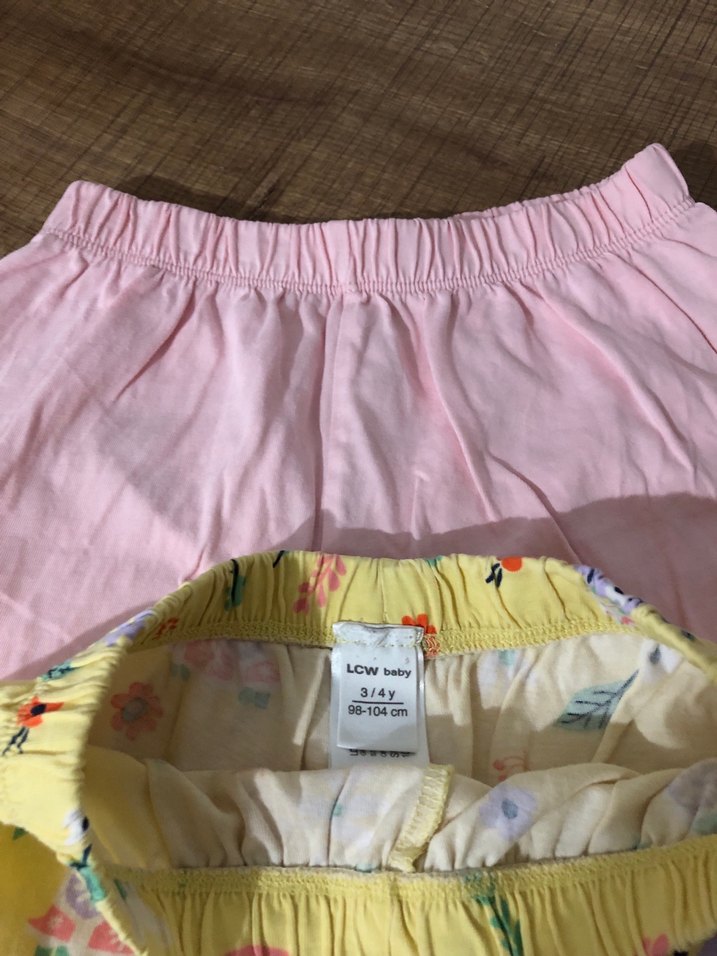 Kız Çocuk Renkli Pamuk Şort Seti - Görsel 3