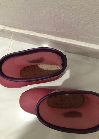 Pembe Kız Çocuk Lastik Çizme Tokalı - Görsel 4