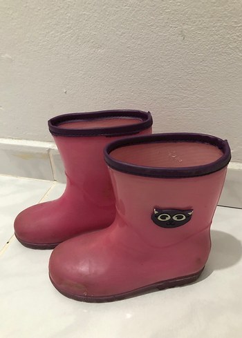 Pembe Kız Çocuk Lastik Çizme Tokalı - Görsel 5