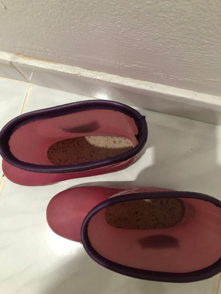 Pembe Kız Çocuk Lastik Çizme Tokalı - Görsel 4