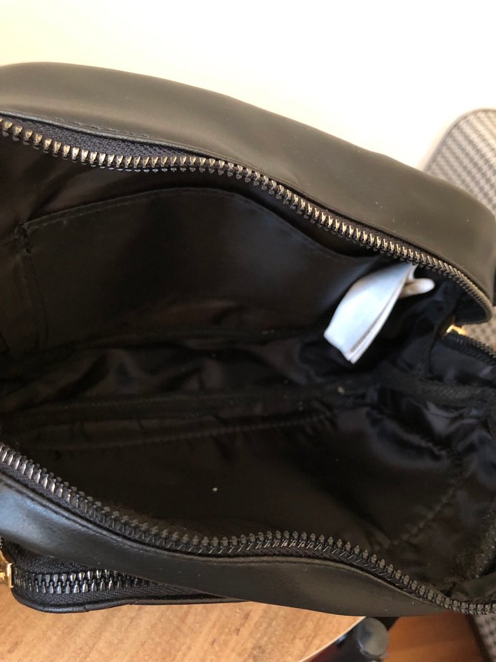 Siyah Deri Kadın Biker Çanta - Görsel 3