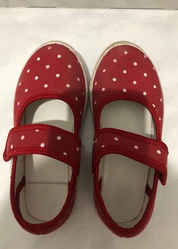 Kız Çocuk Kırmızı Puantiyeli Babet Ayakkabı - Görsel 5