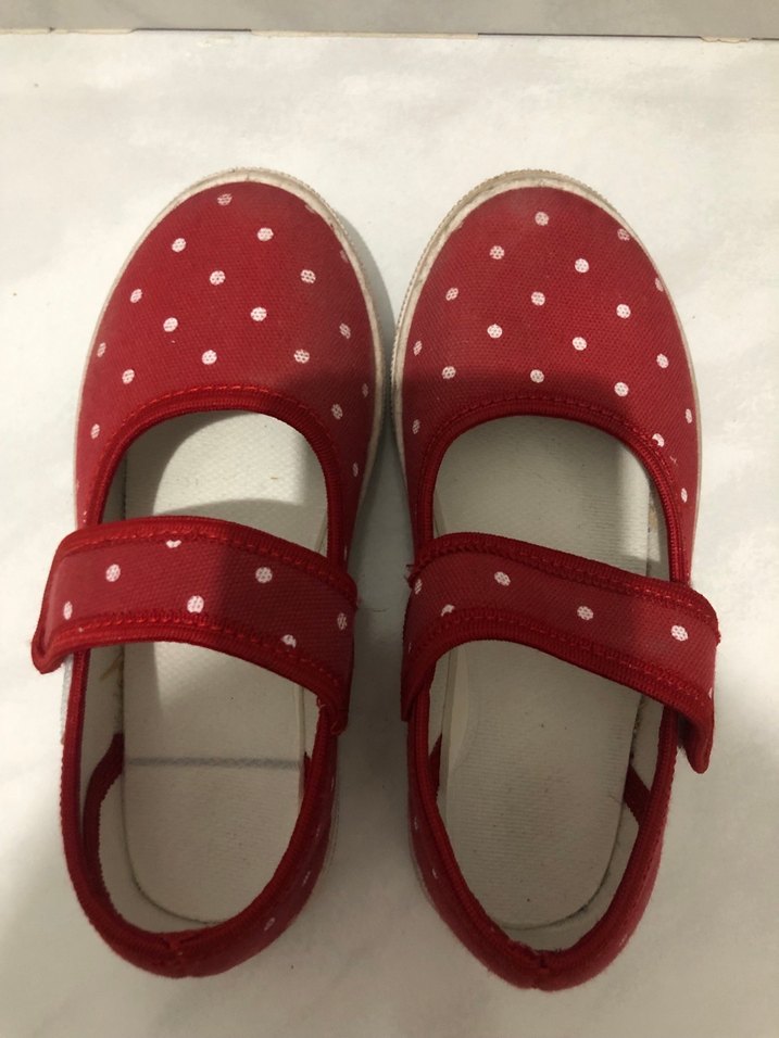 Kız Çocuk Kırmızı Puantiyeli Babet Ayakkabı - Görsel 5