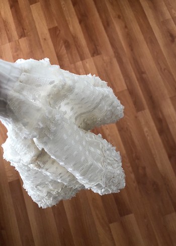 Beyaz Nakışlı Kız Çocuk Etek - Görsel 2