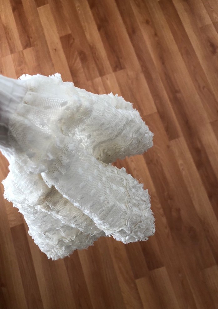 Beyaz Nakışlı Kız Çocuk Etek - Görsel 2