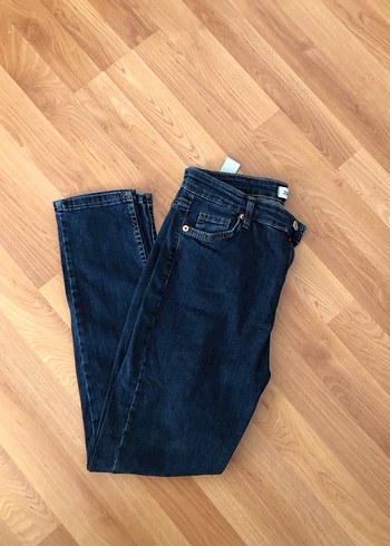 Lacivert Kadın Denim Pantolon - Görsel 6