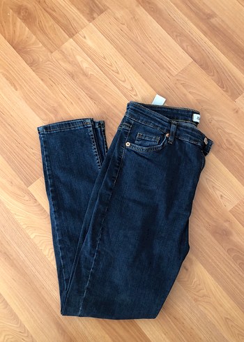 Lacivert Kadın Denim Pantolon - Görsel 4