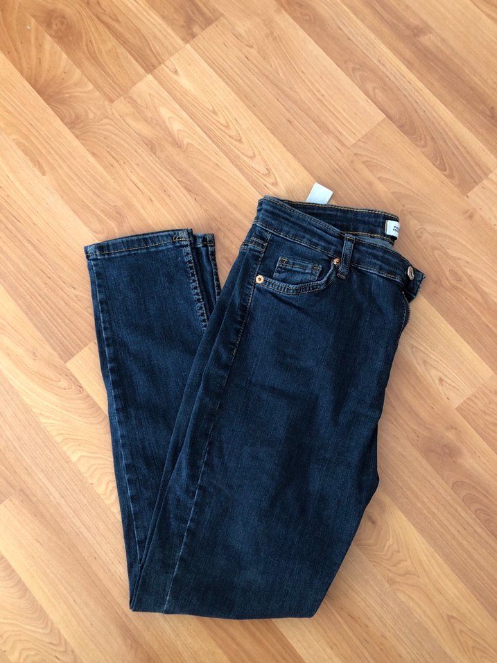 Lacivert Kadın Denim Pantolon - Görsel 4