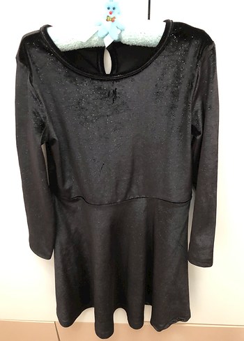 Uzun Kollu Siyah Elbise - Görsel 2