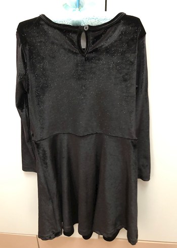 Uzun Kollu Siyah Elbise - Görsel 5