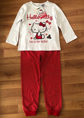 Uzun Kollu Pamuklu Kız Pijama Takımı - Görsel 4