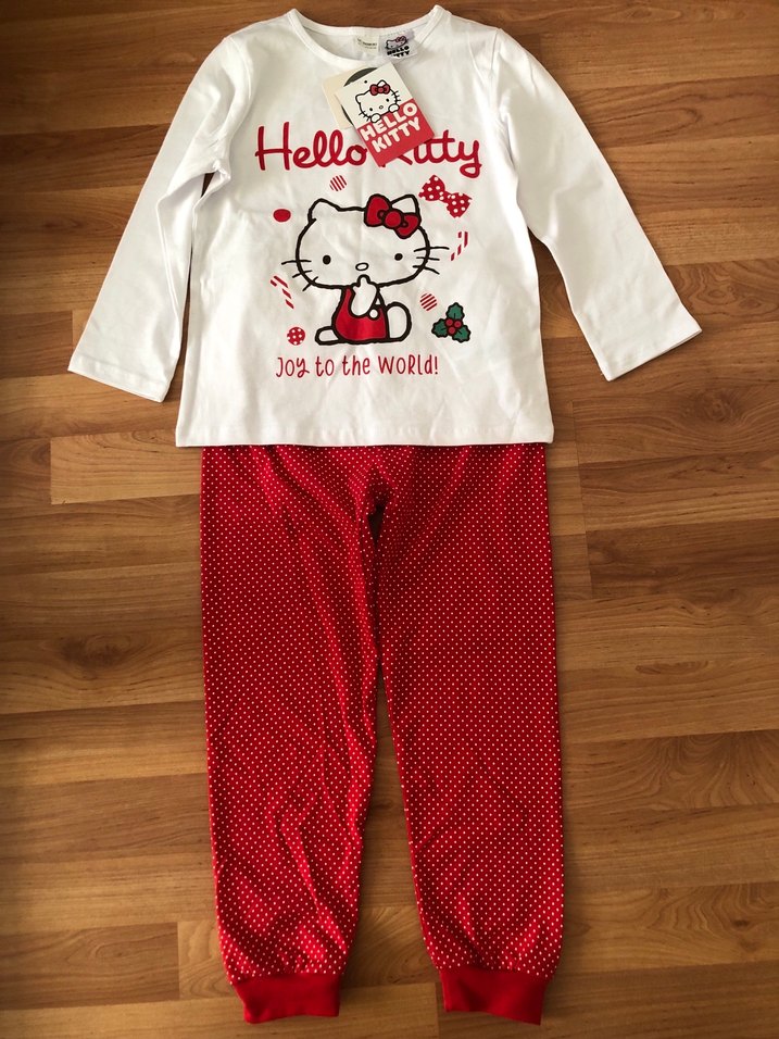 Uzun Kollu Pamuklu Kız Pijama Takımı - Görsel 4