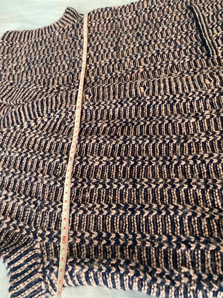 Kahverengi V Yaka Örgü Kadın Yelek - Görsel 2