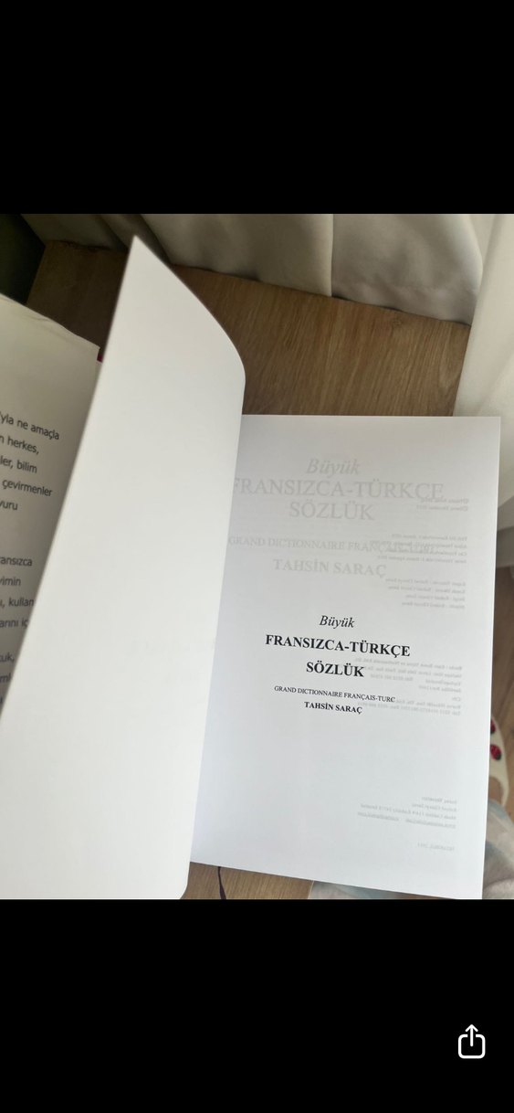 Tahsin Saraç Büyük Fransızca-Türkçe Sözlük - Görsel 2