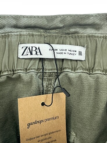 34 Beden haki Renk Zara Jean / Kot %70 İndirimli.