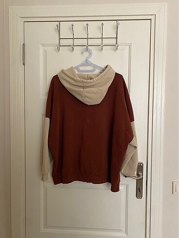 46 Beden kahverengi Renk sweatshirt unisex