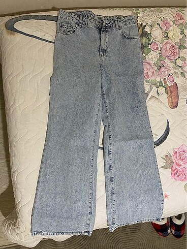 kadın kot pantolon bol geniş paça wideleg baggy