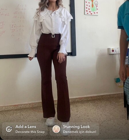 Kahverengi İspanyol pantalon