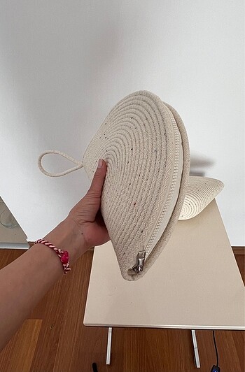 Beden Hasır Tress Günlük Clutch Çanta