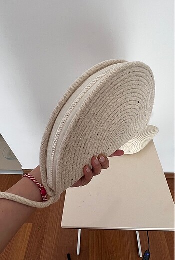 Beden beyaz Renk Hasır Tress Günlük Clutch Çanta