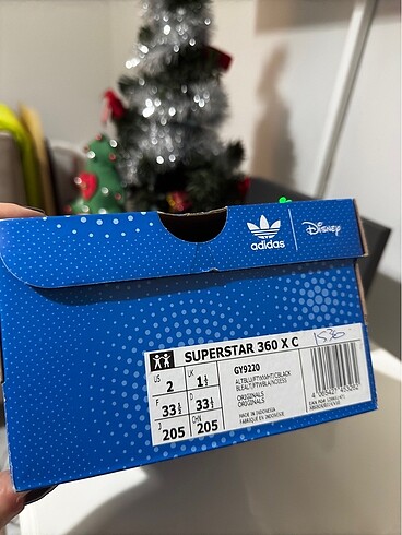 33,5 disney adidas mavi lastikli unisex 2 ay giyildi