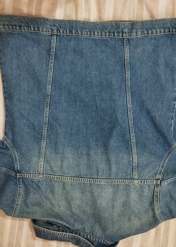 Lcw Oversize Mavi Kadın Denim Ceket - Görsel 3