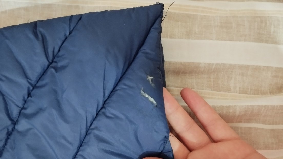 Kadın Mavi Kapüşonlu Şişme Mont - Görsel 3