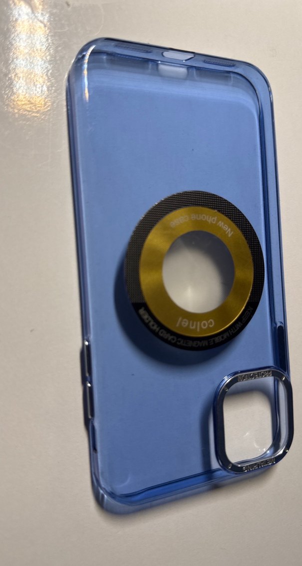 Şeffaf Koyu Mavi Telefon Kapağı - Görsel 3
