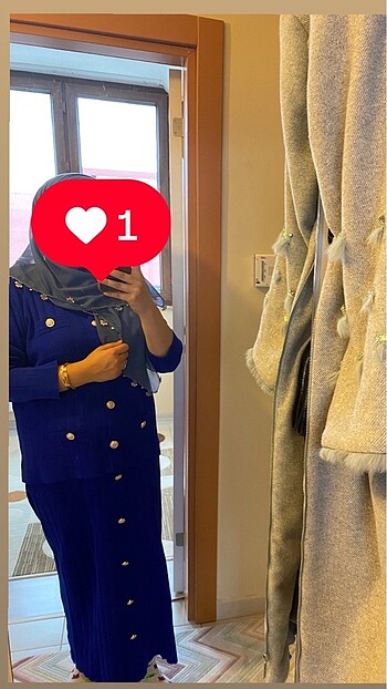 Triko takım tesettür