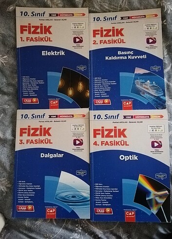 Çap yayınları 10.sınıf fizik fasikülleri 